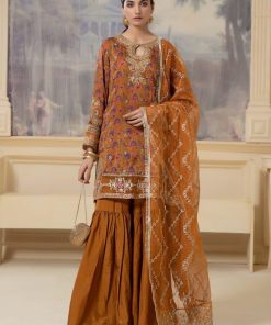 Maria.B Evening Wear Mustard Print Outfit MBSF-W2310MD