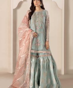 Maria.B Evening Wear Ice Blue Outfit MBSF-W2326IB