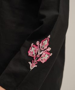 Zara Shahjahan Basic 2Pcs Kurta Co-Ord Set Zszkt-1253Black 12 Zkt 1253D Imanistudio.com