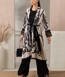 Maria.B Casual Wear Off-White/Black jumpsuit MBDW-W23116WB