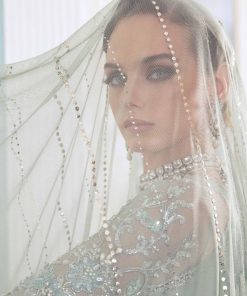 Luxury Couture Wedding Wear Sea Green Dress Mbmc-23805Sg 18 Mc 805D Imanistudio.com