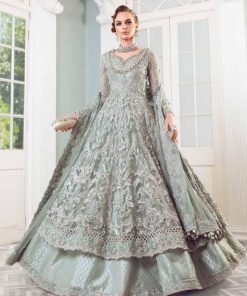 Luxury Couture Wedding Wear Sea Green Dress Mbmc-23805Sg 13 Mc 805J Imanistudio.com