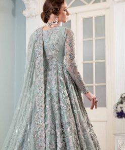 Luxury Couture Wedding Wear Sea Green Dress Mbmc-23805Sg 20 Mc 805K Imanistudio.com