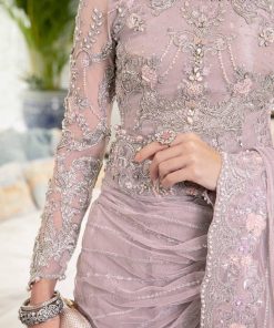 Luxury Couture Wedding Wear Lilac Saree Mbmc-23806Lp 13 Mc 806D Imanistudio.com