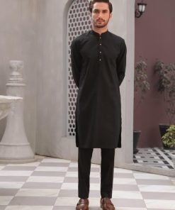 Mens Shalwar Kameez Cordoba-Black Suit Imist-2349Cb 11 Cardoba Blacka Imanistudio.com