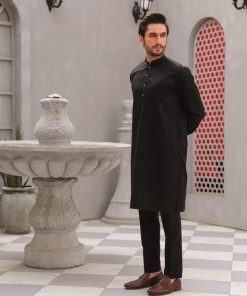 Mens Shalwar Kameez Cordoba-Black Suit Imist-2349Cb 10 Cardoba Blackb Imanistudio.com