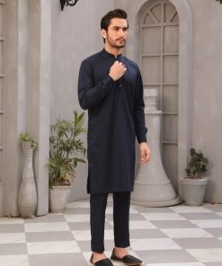 Mens Kameez Shalwar Trousers Cardoba-Navy Blue 2Pcs Suit Imist-2349Nb 12 Cardoba Navyc Imanistudio.com