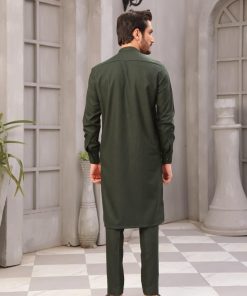 Mens Green Shalwar Kameez Trousers 2Pcs Suit Markhor Imist-2348Fg 11 Markhor Greenb Imanistudio.com