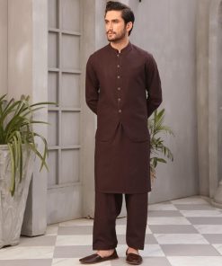Mens Waistcoat Markhor Sleeveless Blazer Imist-2048Maroon 8 Markhor Maroonc Imanistudio.com
