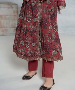 Mariab Maroon Printed &Amp; Embroidered Lawn Suit Mbkd-Ef2426Mp 15 Mkd Ef2426Marooa Imanistudio.com