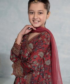Mariab Maroon Printed &Amp; Embroidered Lawn Suit Mbkd-Ef2426Mp 12 Mkd Ef2426Marooc Imanistudio.com