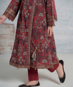 Mariab Maroon Printed &Amp; Embroidered Lawn Suit Mbkd-Ef2426Mp 14 Mkd Ef2426Marood Imanistudio.com