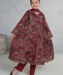Mariab Maroon Printed &Amp; Embroidered Lawn Suit Mbkd-Ef2426Mp 11 Mkd Ef2426Maroog Imanistudio.com