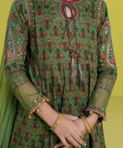 Mariab Forest Green Printed &Amp; Embroidered Lawn Suit Mbkd-Ef2436Fg 9 Mkd Ef2436Greenb Imanistudio.com