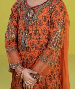 Mariab Orange Printed &Amp; Embroidered Lawn Suit Mbkd-Ef2436Op 14 Mkd Ef2436Orangec Imanistudio.com