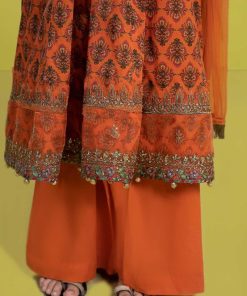 Mariab Orange Printed &Amp; Embroidered Lawn Suit Mbkd-Ef2436Op 15 Mkd Ef2436Oranged Imanistudio.com