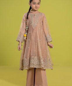 Mariab Embroidered Milky Coffee Organza Suit Mbks-Ef2405Mc 10 Mks Ef2405Coffeee Imanistudio.com