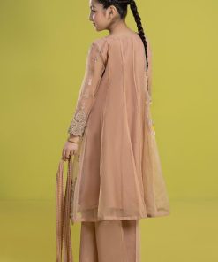 Mariab Embroidered Milky Coffee Organza Suit Mbks-Ef2405Mc 16 Mks Ef2405Coffeeg Imanistudio.com