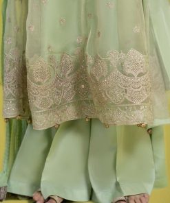 Mariab Embroidered Mint Green Organza Suit Mbks-Ef2405Mg 11 Mks Ef2405Greenc Imanistudio.com