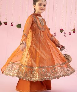 Mariab 3 Piece Embroidered Organza Sharara Suits Mbks-Ef2426Rt 10 Mks Ef2426Rustg Imanistudio.com