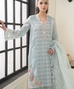 Mariab Aqua Blue Embroidered Cotton Lawn Suit Mbdw-Ef2405Ab 9 Dwef 2405Aquaa Imanistudio.com