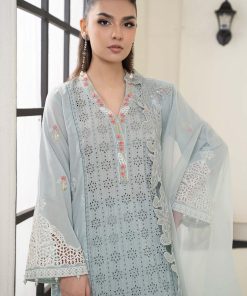 Mariab Aqua Blue Embroidered Cotton Lawn Suit Mbdw-Ef2405Ab 10 Dwef 2405Aquab Imanistudio.com