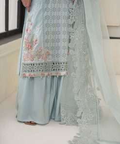 Mariab Aqua Blue Embroidered Cotton Lawn Suit Mbdw-Ef2405Ab 11 Dwef 2405Aquac Imanistudio.com