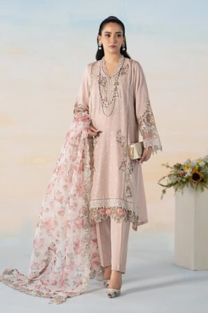Mariab 3 Pieces Pink Dobby Suit Mbdw-Ef2445Pp