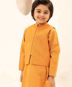 Boys 3Pcs 100% Fine Cotton Suit Imist-S24Ef1-05Mustard 8 2R2A7557 Imanistudio.com