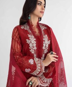 Mariab Red Organza Embroidered Suit Mbds-Ef24D1Br 12 D1Breda Imanistudio.com 1