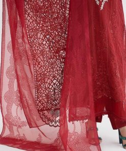 Mariab Red Organza Embroidered Suit Mbds-Ef24D1Br 15 D1Bredc Imanistudio.com
