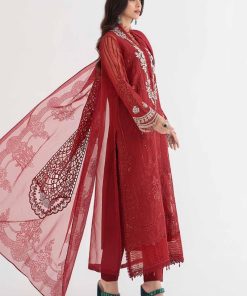 Mariab Red Organza Embroidered Suit Mbds-Ef24D1Br 11 D1Bredg Imanistudio.com