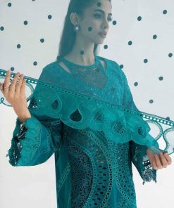 Mariab Teal Cotton Lawn Embroidered Suit Mbds-Ef24D2At 12 D2 A Tealc Imanistudio.com