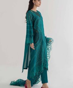Mariab Teal Cotton Lawn Embroidered Suit Mbds-Ef24D2At 9 D2 A Tealf Imanistudio.com