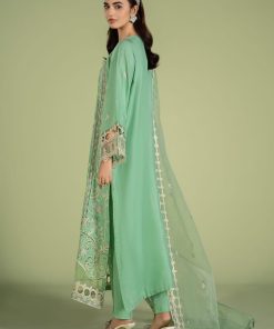 Mariab Green Cotton Lawn Embroidered Suit Mbdw-Ef2418 14 Dwef24 18Green Imanistudio.com