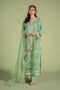MariaB Green Cotton Lawn Embroidered Suit MBDW-EF2418