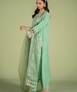Mariab Green Cotton Lawn Embroidered Suit Mbdw-Ef2418 9 Dwef24 18Greenf Imanistudio.com