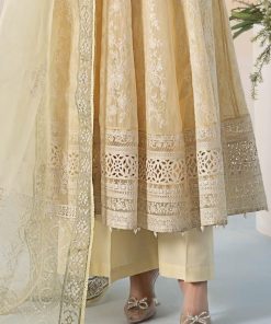 Mariab Lemon Cotton Lawn Embroidered Suit Mbdw-Ef2406Lw 11 Dwef2406Yellowc Imanistudio.com