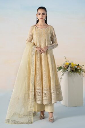 Mariab Lemon Cotton Lawn Embroidered Suit Mbdw-Ef2406Lw