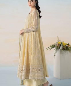 Mariab Lemon Cotton Lawn Embroidered Suit Mbdw-Ef2406Lw 9 Dwef2406Yellowe Imanistudio.com
