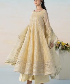 Mariab Lemon Cotton Lawn Embroidered Suit Mbdw-Ef2406Lw 8 Dwef2406Yellowf Imanistudio.com