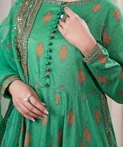 Mariab Jade Green Cotton Embroidered Suit Mbdw-Ef24107Jg 11 Dwef24107Greend Imanistudio.com