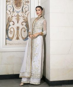 Mehdi Luxury Pret Off-White Organza Outfit Mdfg-2401Glow 9 Mfg 001 Glowc Imanistudio.com