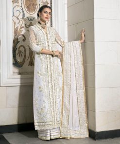 Mehdi Luxury Pret Off-White Organza Outfit MDFG-2401Glow