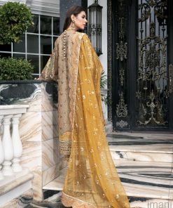 Mehdi Luxury Pret Olive/Mustard Organza Outfit Mdfg-2402Charm 10 Mfg 002Charm Imanistudio.com