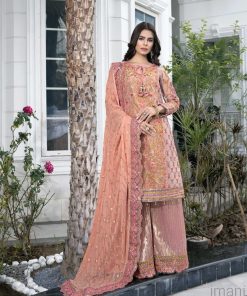 Mehdi Luxury T Pink/Peach Organza Outfit Mdfg-2403Glam 7 Mfg 003Glamb Imanistudio.com