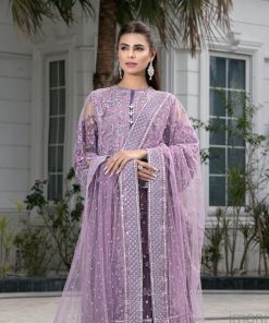 Mehdi Luxury Pret Lavender Net Outfit Mdfg-2404Glimmer 9 Mfg 004Glimmera Imanistudio.com