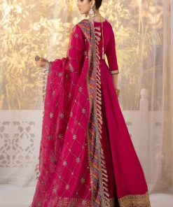 Luxury Formal Hot Pink Raw Silk Lengha Choli Mbsf-Ef2413Hp 20 Sfef 2413Pinka Imanistudio.com