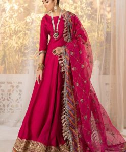 Luxury Formal Hot Pink Raw Lengha Choli Mbsf-Ef2413Hp