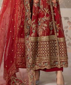 Luxury Formal Red Organza Suit Mbsf-Ef2419Rd 13 Sfef 2419Redc Imanistudio.com